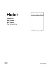 Haier HDW100SST User Manual