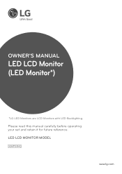 LG 32MP58HQ-W Owners Manual