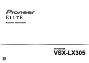 Pioneer VSX-LX305 Elite 9.2-Channel Network AV Receiver Instruction Manual Spanish