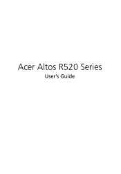 Acer Altos R520 Acer Altos R520 User's Guide EN