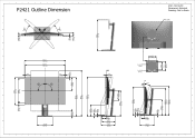 Dell P2421 Outline Dimensions