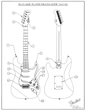 Fender Classic Player 3950s Stratocaster Classic Player 50s Stratocaster Service Diagrams