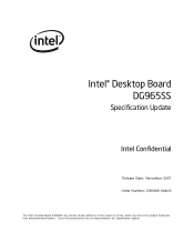 Intel DG965SS DG965SS Desktop Board Specification Update
