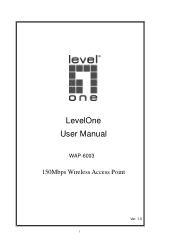 LevelOne WAP-6003 User Manual