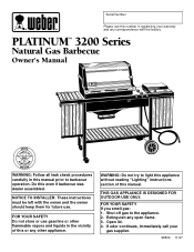 Weber Platinum II 3200 NG Owner Manual