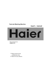 Haier HWM95-187S User Manual