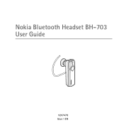 Nokia Bluetooth Headset BH-703 User Guide
