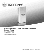TRENDnet TEW-676APBO Quick Installation Guide