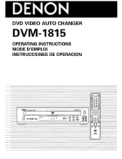 Denon 1815 Operating Instructions