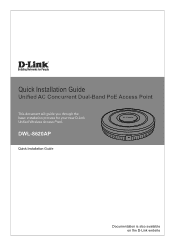 D-Link DWL-8620AP Quick Installation Guide