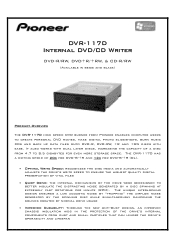 Pioneer DVR 117D Product Overview