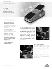 Behringer FC600 Product Information