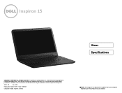 Dell Inspiron 15 3531 Specifications