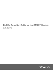 Dell PowerSwitch S4820T Configuration Guide for the S4820T System 9.112.0P1