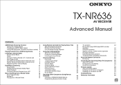 Onkyo TX-NR636 User Manual