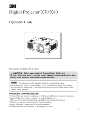 3M 78-9236-6824-4 Operation Guide