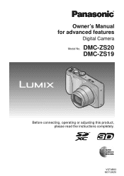 Panasonic DMC-ZS20K DMCZS19 User Guide