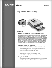 Sony VRD-VC30 Marketing Specifications