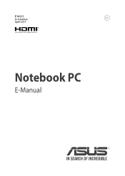 Asus VivoBook E403SA Users Manual for English Edition