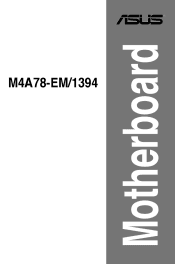 Asus M4A78-EM 1394 User Manual
