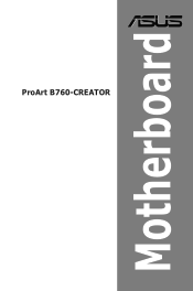 Asus ProArt B760-CREATOR Users Manual English