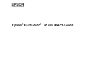 Epson SureColor T3170x Users Guide