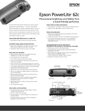 Epson PowerLite 62c Product Brochure