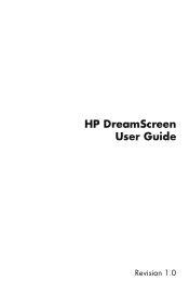 HP KY617AA HP DreamScreen Wireless Connected Screen - User's Guide