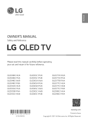 LG OLED83C1PUA Owners Manual