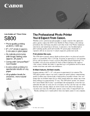 Canon S800 S800_spec.pdf