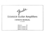 Fender Sidekick Reverb 35 Owner Manual