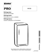 Kenmore 4412 Use and Care Guide