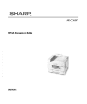 Sharp AR-C360P AR-C360P EFI Job Management Guide