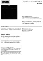 Zanussi ZITX643K Specification Sheet