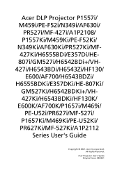 Acer P1557Ki User Manual