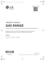 LG LSGL583CF Owners Manual
