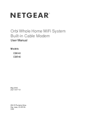 Netgear CBR40 User Manual - All MSOs