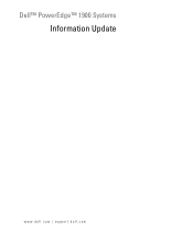 Dell PowerEdge 1900 Information Update