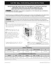 Electrolux E30EW75EPS Installation Instructions