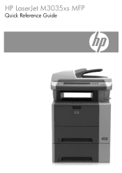 HP LaserJet M3000 Quick Reference Guide