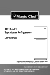 Magic Chef MCDR1000BE User Manual