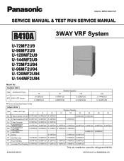 Panasonic WU-216MF2U9 - Service Manual