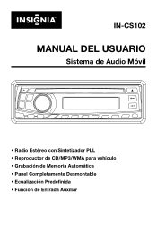 Insignia IN-CS102 User Manual (Spanish)