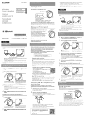 Sony MDR-AS700BT Quick Start Guide