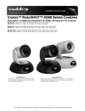 Vaddio RoboSHOT 30 HDMI User Guide