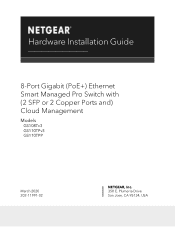 Netgear GS110TPP Hardware Installation Guide