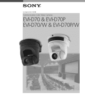 Sony EVID70/W Product Brochure (is-1174-a)