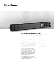 CyberPower PDU15M2F8R Datasheet