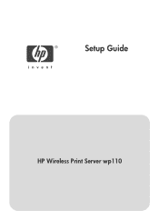HP wp110 HP Wireless Print Server wp110 - (English) Setup Guide