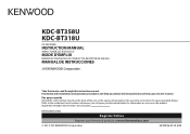 Kenwood KDC-BT318U User Manual